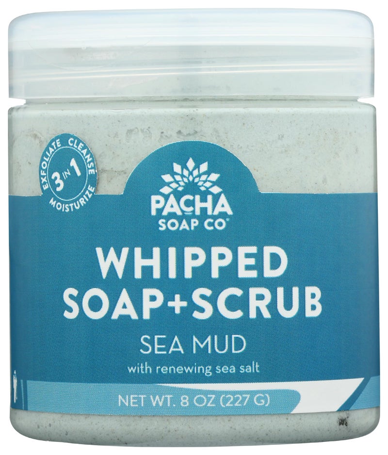 Pacha Soap Co Pacha Soap Sea Mud Whipped Soap Scrub, 8 Oz - Image 1